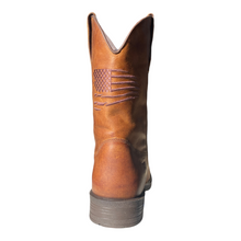 Load image into Gallery viewer, KING USA TEXAS Western Work Leather USA Flag Boot
