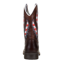 Load image into Gallery viewer, KING USA TEXAS Western Work Leather USA Flag Boot
